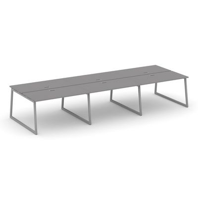 Стайл Проджект Фьюжн SN-4T1.DRS-062 (Серый пепел/Серый) Рабочая станция двухсторонняя