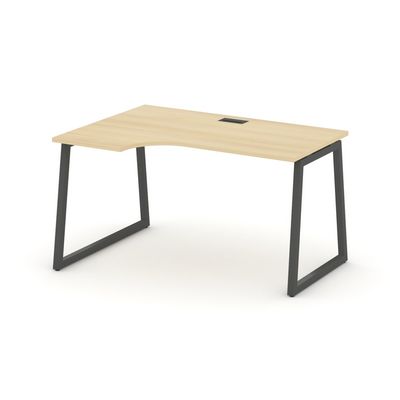 Style Project Fusion SN-4T1.SPA-012(L) (Акация лорка/Антрацит) Стол рабочий эргономичный