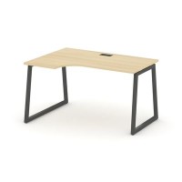 Style Project Fusion SN-4T1.SPA-021(L) (Акация лорка/Антрацит) Стол рабочий эргономичный