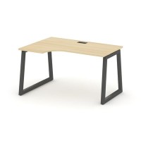 Style Project Fusion SN-5T1.SPA-001(L) (Акация лорка/Антрацит) Стол рабочий эргономичный