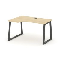 Style Project Fusion SN-6T1.SPA-001(L) (Акация лорка/Антрацит) Стол рабочий эргономичный