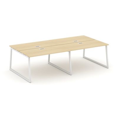 Style Project Fusion SN-4T1.DRS-033 (Акация лорка/Белый) Рабочая станция двухсторонняя