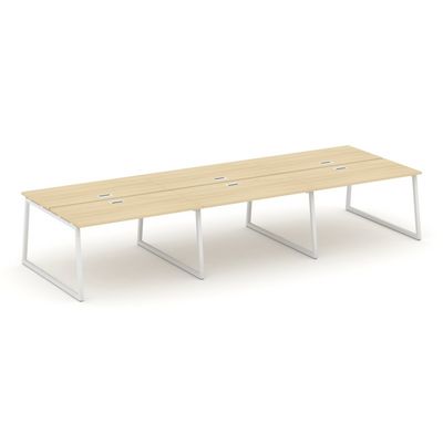 Style Project Fusion SN-4T1.DRS-071 (Акация лорка/Белый) Рабочая станция двухсторонняя