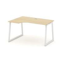 Style Project Fusion SN-4T1.SPA-002(L) (Акация лорка/Белый) Стол рабочий эргономичный