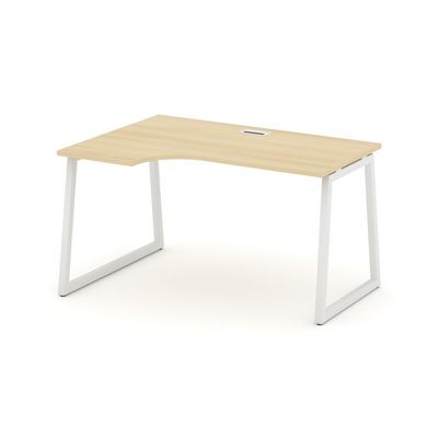 Style Project Fusion SN-4T1.SPA-002(L) (Акация лорка/Белый) Стол рабочий эргономичный