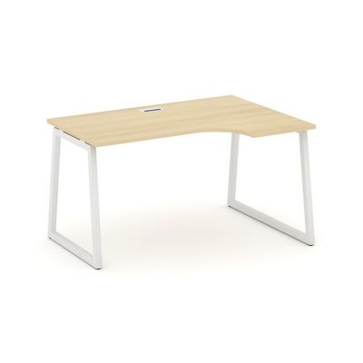 Style Project Fusion SN-4T1.SPA-002(R) (Акация лорка/Белый) Стол рабочий эргономичный