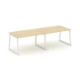 SN-4T1.SPRG-011.3 Стол для переговоров, акация лорка ЛДСП, м/к белый