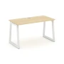 SN-5T1.SP-011 Стол письменный, акация лорка ЛДСП, м/к белый