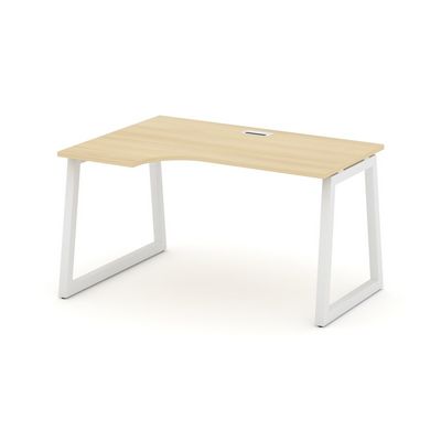 Style Project Fusion SN-5T1.SPA-001(L) (Акация лорка/Белый) Стол рабочий эргономичный