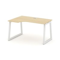 Style Project Fusion SN-5T1.SPA-002(L) (Акация лорка/Белый) Стол рабочий эргономичный