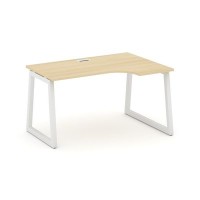 Style Project Fusion SN-5T1.SPA-002(R) (Акация лорка/Белый) Стол рабочий эргономичный