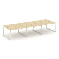 Style Project Fusion SN-6T1.DRS-082 (Акация лорка/Белый) Рабочая станция двухсторонняя