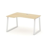 Style Project Fusion SN-6T1.SPA-002(L) (Акация лорка/Белый) Стол рабочий эргономичный