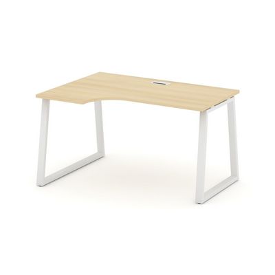 Style Project Fusion SN-6T1.SPA-002(L) (Акация лорка/Белый) Стол рабочий эргономичный