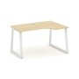 Style Project Fusion SN-6T1.SPA-022(R) (Акация лорка/Белый) Стол рабочий эргономичный