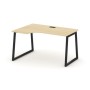 Style Project Fusion SN-4T1.SPA-001(L) (Акация лорка/Черный) Стол рабочий эргономичный