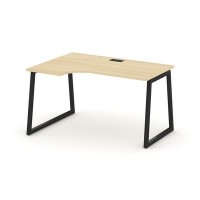 Style Project Fusion SN-4T1.SPA-011(L) (Акация лорка/Черный) Стол рабочий эргономичный
