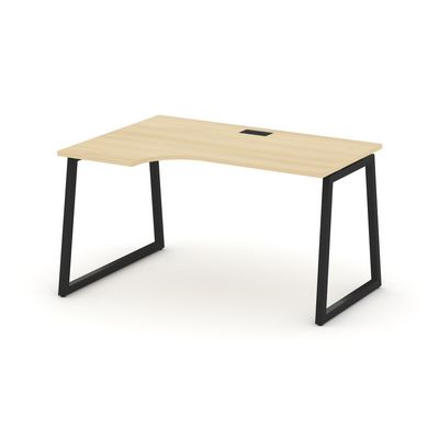 Style Project Fusion SN-4T1.SPA-011(L) (Акация лорка/Черный) Стол рабочий эргономичный