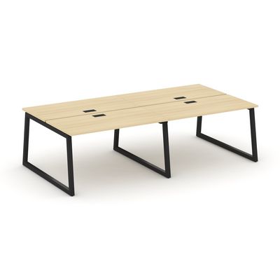 Style Project Fusion SN-5T1.DRS-041 (Акация лорка/Черный) Рабочая станция двухсторонняя