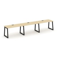 Style Project Fusion SN-5T1.ORS-032 (Акация лорка/Черный) Рабочая станция односторонняя