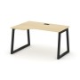 Style Project Fusion SN-5T1.SPA-011(L) (Акация лорка/Черный) Стол рабочий эргономичный