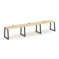 Style Project Fusion SN-6T1.ORS-041 (Акация лорка/Черный) Рабочая станция односторонняя