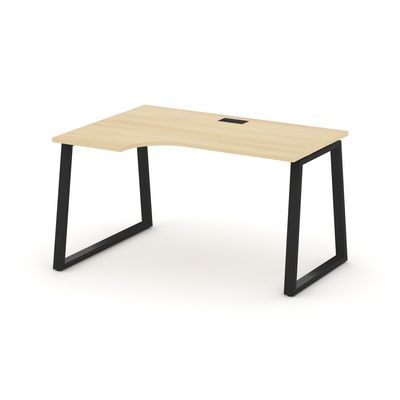 Style Project Fusion SN-6T1.SPA-002(L) (Акация лорка/Черный) Стол рабочий эргономичный
