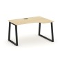 Style Project Fusion SN-6T1.SPA-002(R) (Акация лорка/Черный) Стол рабочий эргономичный