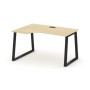 Style Project Fusion SN-6T1.SPA-011(L) (Акация лорка/Черный) Стол рабочий эргономичный