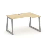 SN-5T1.SPA-001(R) (Акация лорка/Серый) Стол рабочий эргономичный