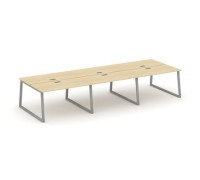 Стайл Проджект Фьюжн SN-6T1.DRS-082 (Акация лорка/Серый) Рабочая станция двухсторонняя