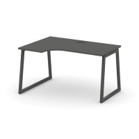 Style Project Fusion SN-4T1.SPA-011(L) (Антрацит/Антрацит) Стол рабочий эргономичный