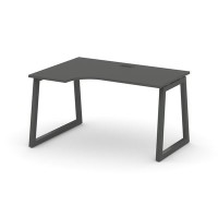 Style Project Fusion SN-5T1.SPA-001(L) (Антрацит/Антрацит) Стол рабочий эргономичный