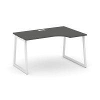 Style Project Fusion SN-4T1.SPA-002(R) (Антрацит/Белый) Стол рабочий эргономичный