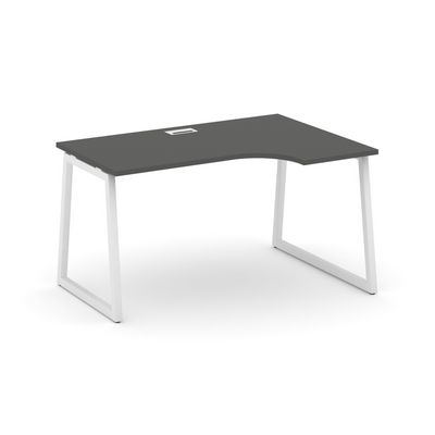 Style Project Fusion SN-4T1.SPA-002(R) (Антрацит/Белый) Стол рабочий эргономичный