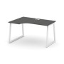Style Project Fusion SN-4T1.SPA-012(L) (Антрацит/Белый) Стол рабочий эргономичный