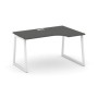 Style Project Fusion SN-4T1.SPA-012(R) (Антрацит/Белый) Стол рабочий эргономичный