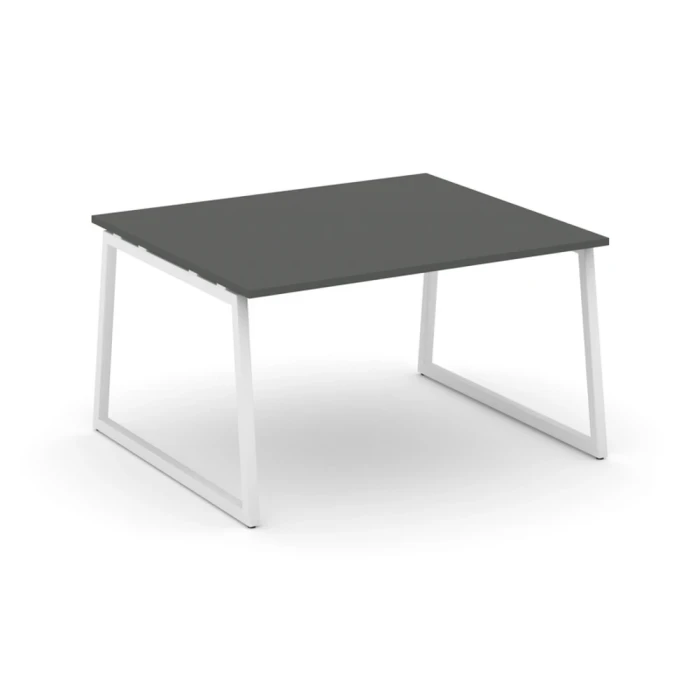 SN-4T1.SPRG-034.3 Переговорный стол, ЛДСП антрацит, белый металл