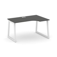 Style Project Fusion SN-5T1.SPA-001(R) (Антрацит/Белый) Стол рабочий эргономичный