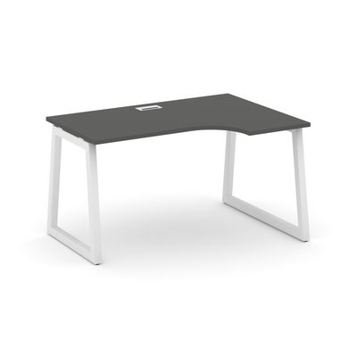 Style Project Fusion SN-5T1.SPA-002(R) (Антрацит/Белый) Стол рабочий эргономичный