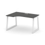 Style Project Fusion SN-5T1.SPA-011(L) (Антрацит/Белый) Стол рабочий эргономичный