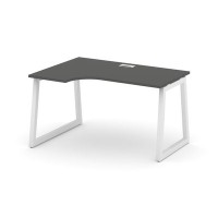 Style Project Fusion SN-5T1.SPA-022(L) (Антрацит/Белый) Стол рабочий эргономичный