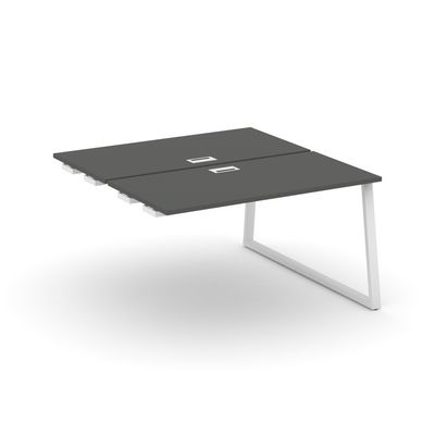 Style Project Fusion SN-6T1.DPRS-003 (Антрацит/Белый) Стол приставка к опорным элементам