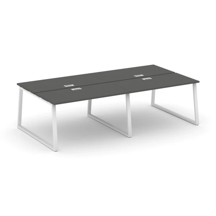 SN-6T1.DRS-053 Рабочая двухсторонняя станция, цвет ЛДСП антрацит, белый