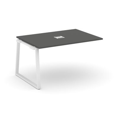 Style Project Fusion SN-6T1.NSPRG-001 (Антрацит/Белый) Проходной наборный элемент переговорного стола