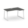 Style Project Fusion SN-6T1.SPA-011(R) (Антрацит/Белый) Стол рабочий эргономичный