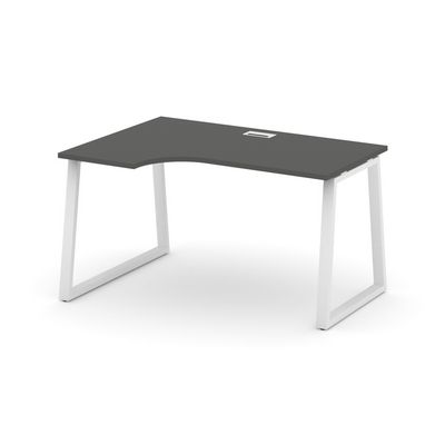 Style Project Fusion SN-6T1.SPA-021(L) (Антрацит/Белый) Стол рабочий эргономичный