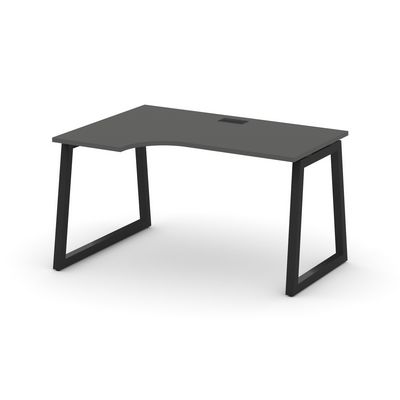 Style Project Fusion SN-5T1.SPA-002(L) (Антрацит/Черный) Стол рабочий эргономичный
