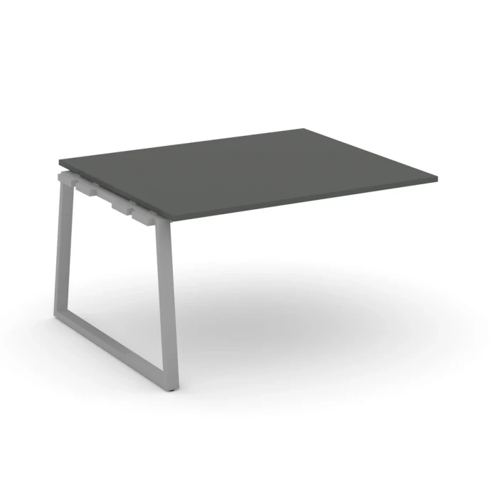 SN-6T1.NSPRG-032.3 Проходной наборный элемент переговорного стола, цвет ЛДСП антрацит, серый м/к