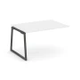 SN-4T1.NSPRG-003.3 Проходной наборный элемент переговорного стола, ЛДСП белый, м/к антрацит